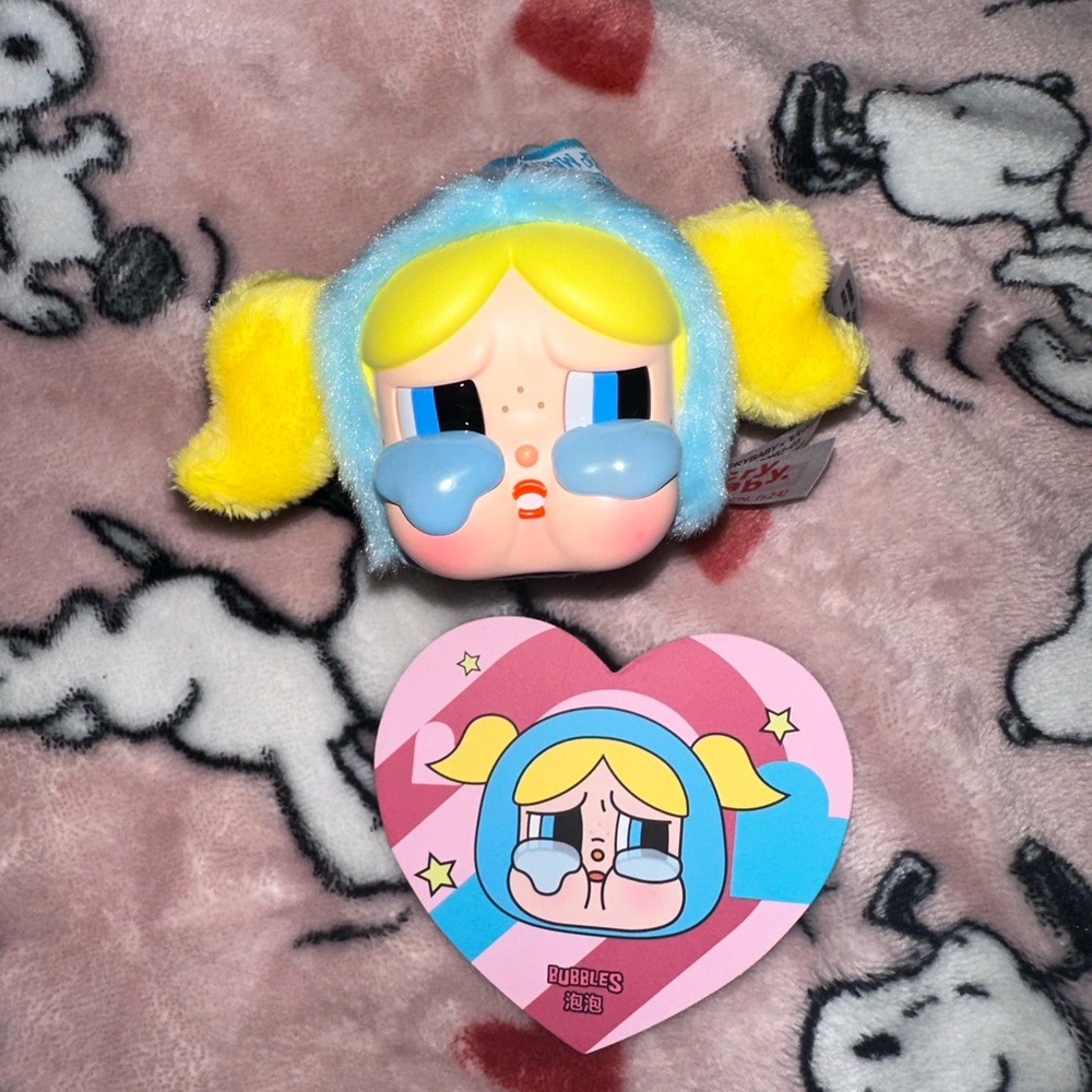 Crybaby x The Powerpuff Girls Bunny Bubbles Plush Keychain - Picture 2 of 11